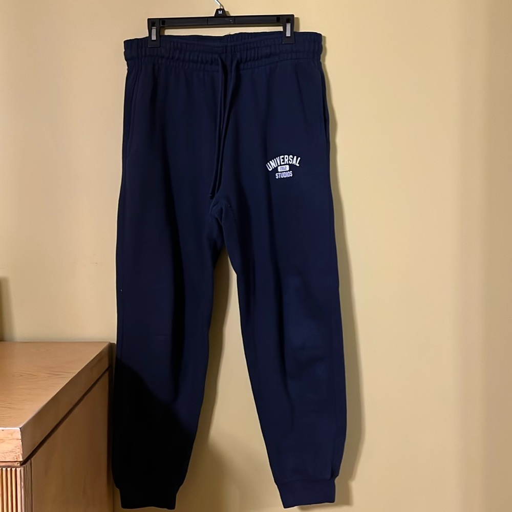 Universal Studios, navy blue jogging pants